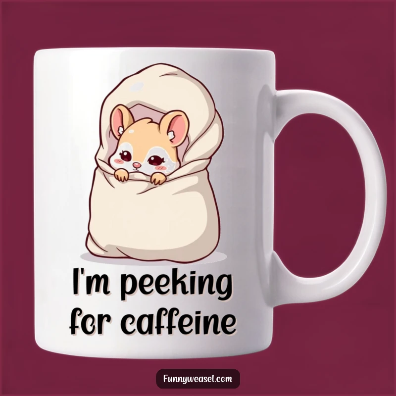 Funny Cheeky Weasel Mug: Secret Stash Humor Gift for Sneaky Fun