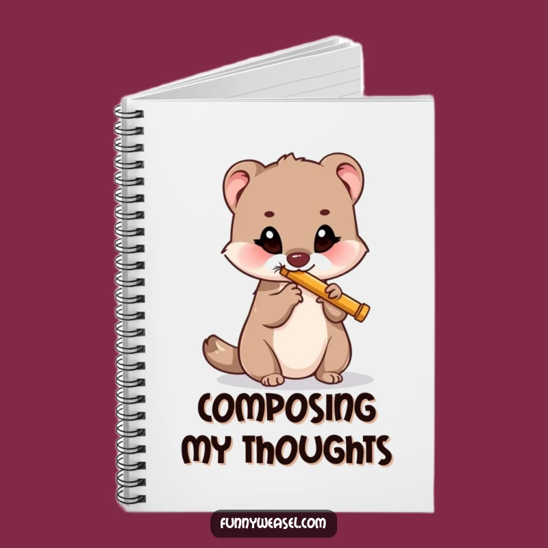 Funny Weasel Music Notebook: Jot Down Your Thoughts with Humorous Flair