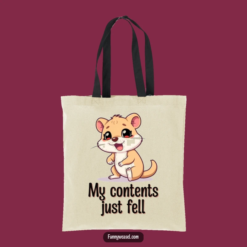 Funny Weasel Trip Tote Bag: Carry Your Laughs (and Misshaps) Gift
